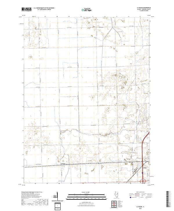 La Hogue, IL — USGS 7.5-minute topo (2024)