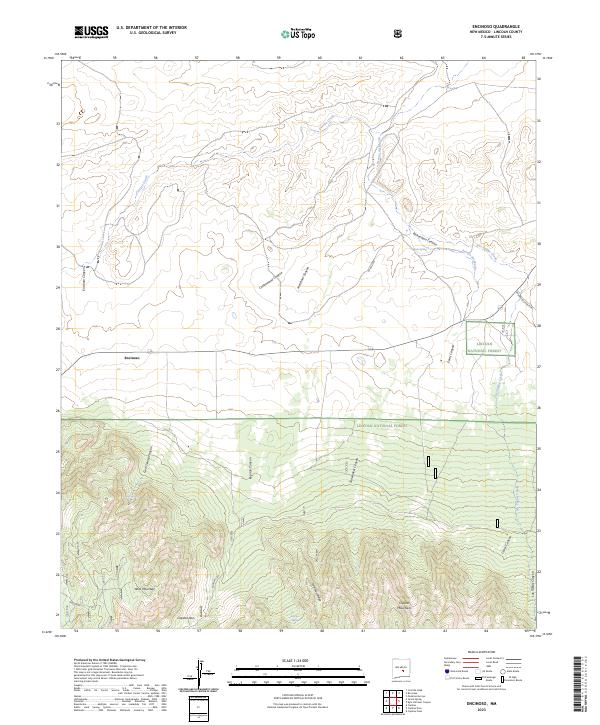 Encinoso, NM — USGS 7.5-minute topo (2023)