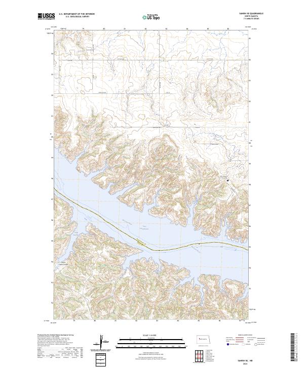 Sanish SE, ND — USGS 7.5-minute topo (2024)