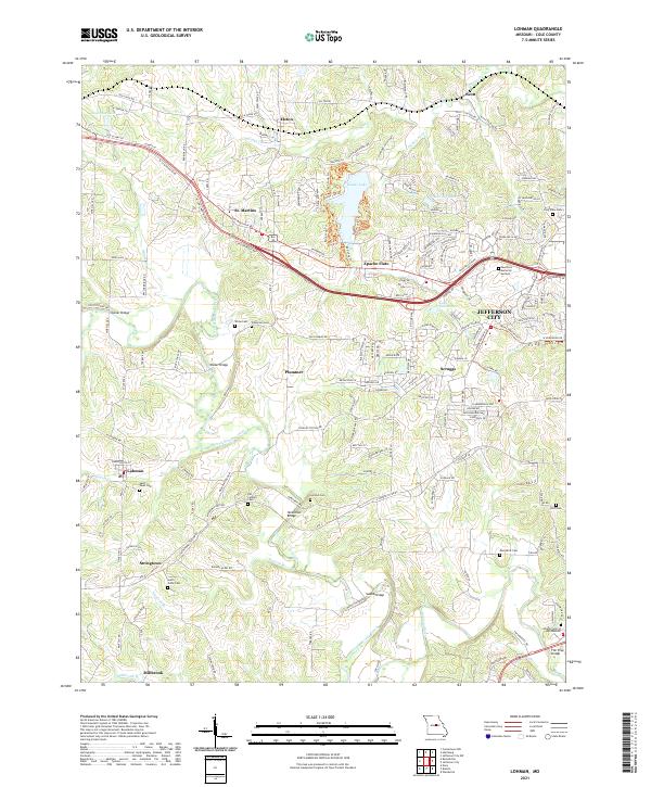 Lohman, MO — USGS 7.5-minute topo (2021)