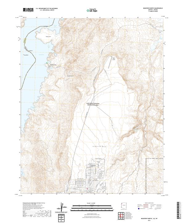 Meadview North, AZ-NV — USGS 7.5-minute topo (2021)