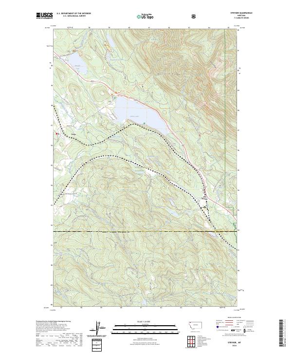 Stryker, MT — USGS 7.5-minute topo (2024)