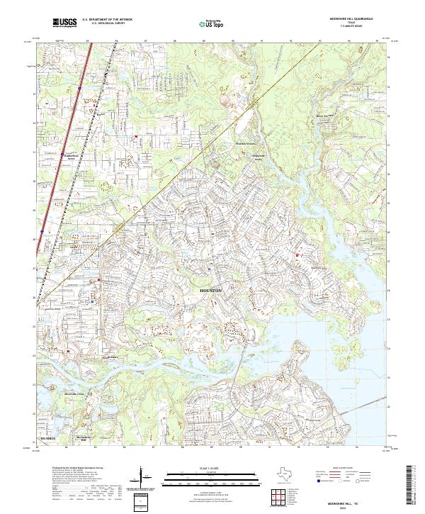 Moonshine Hill, TX — USGS 7.5-minute topo (2022)