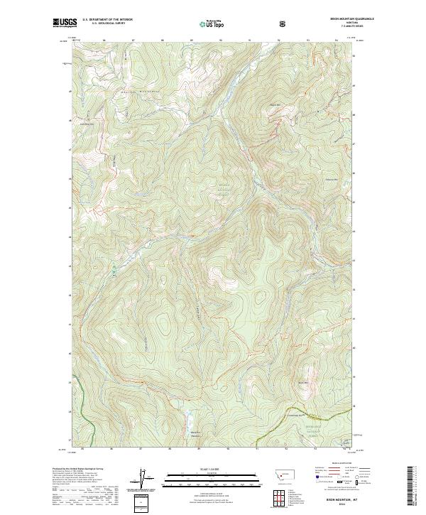 Bison Mountain, MT — USGS 7.5-minute topo (2024)