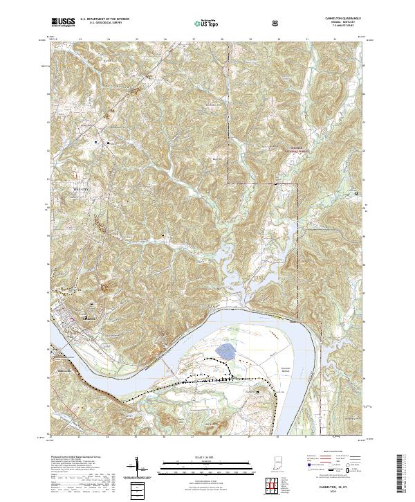 Cannelton, IN-KY — USGS 7.5-minute topo (2022)