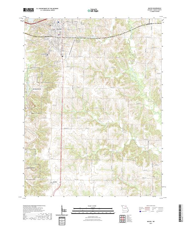 Macon, MO — USGS 7.5-minute topo (2021)