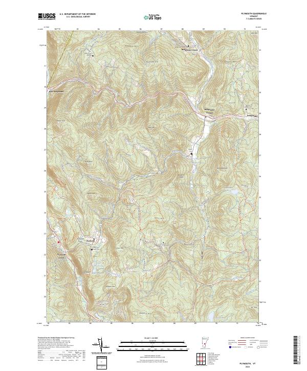 Plymouth, VT — USGS 7.5-minute topo (2024)