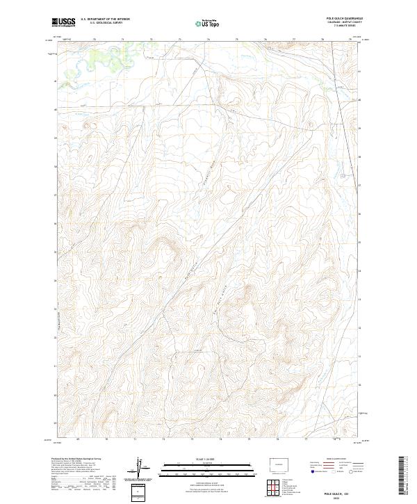 Pole Gulch, CO — USGS 7.5-minute topo (2022)
