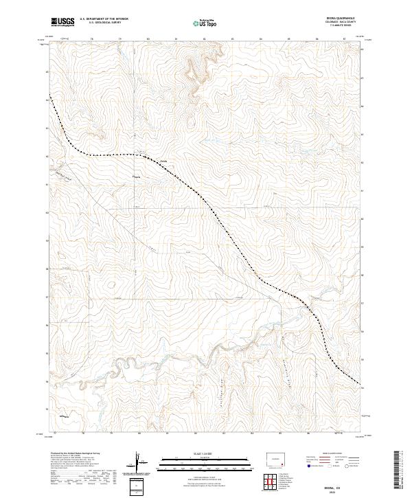 Deora, CO — USGS 7.5-minute topo (2022)
