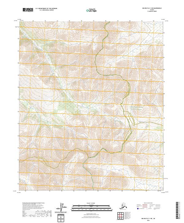 Big Delta C-1 NE, AK — USGS 7.5-minute topo (2024)