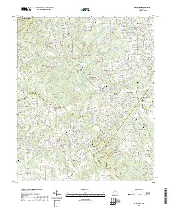 Kelleytown, GA — USGS 7.5-minute topo (2024)