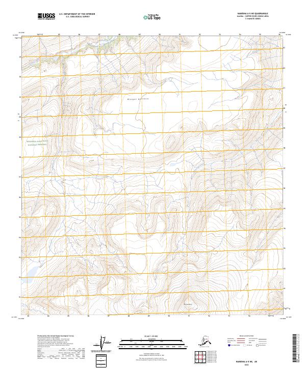 Nabesna A-5 NE, AK — USGS 7.5-minute topo (2023)