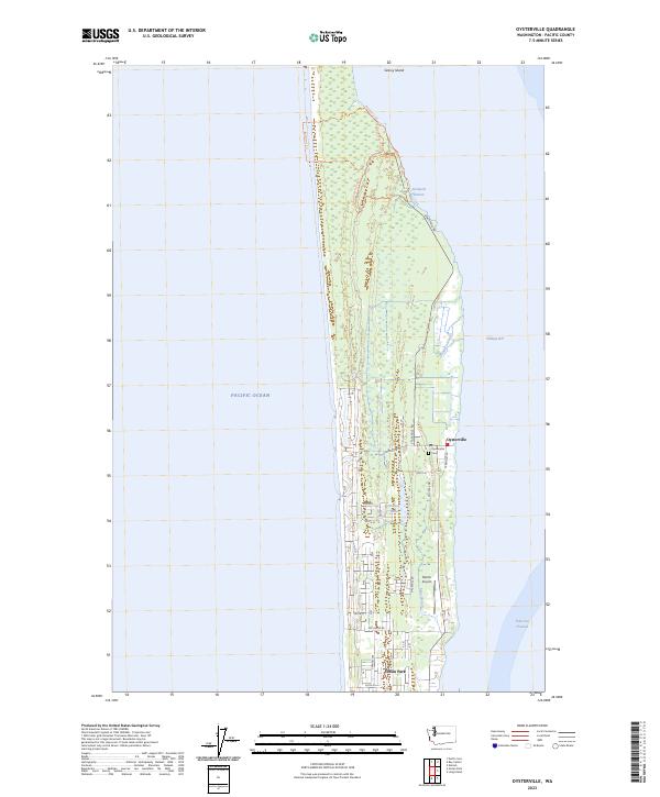 Oysterville, WA — USGS 7.5-minute topo (2023)