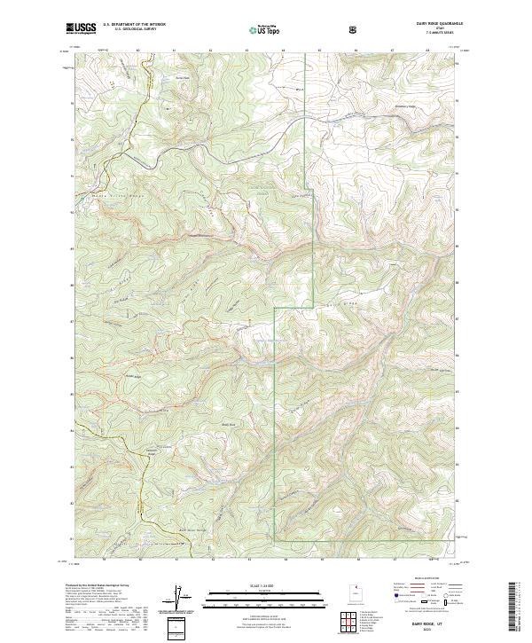 Dairy Ridge, UT — USGS 7.5-minute topo (2023)