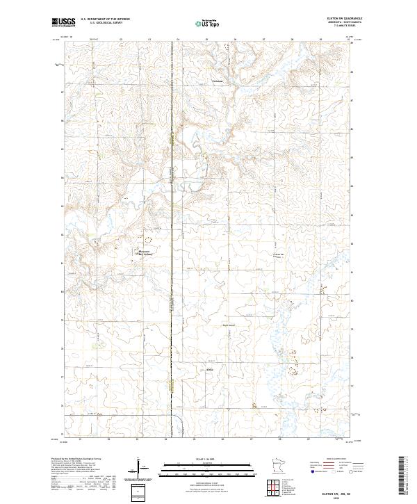 Elkton SW, MN-SD — USGS 7.5-minute topo (2022)