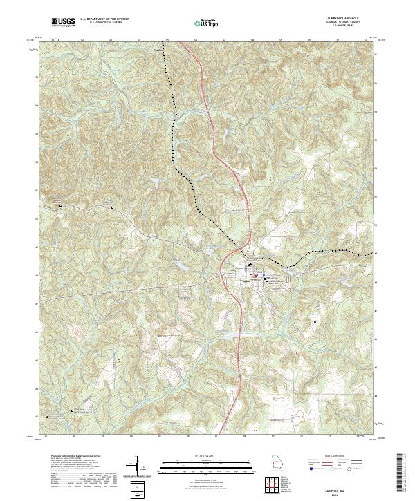 Lumpkin, GA — USGS 7.5-minute topo (2024)