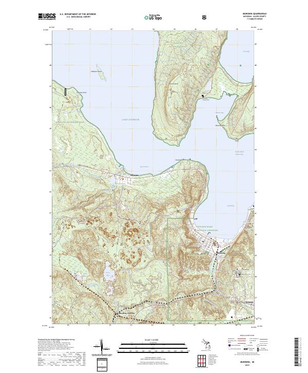 Munising, MI — USGS 7.5-minute topo (2023)