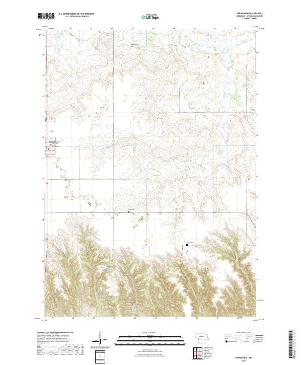 Springview, NE — USGS 7.5-minute topo (2021)
