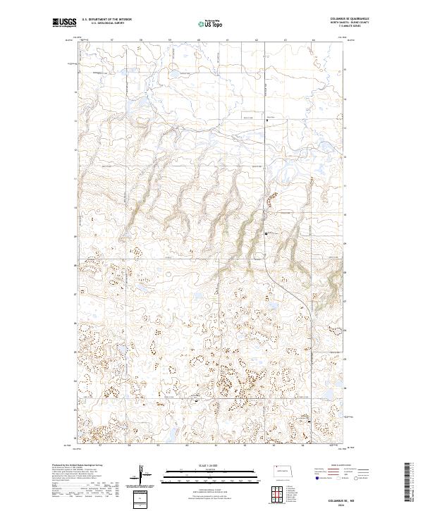Columbus SE, ND — USGS 7.5-minute topo (2024)
