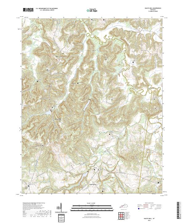 Haleys Mill, KY — USGS 7.5-minute topo (2022)