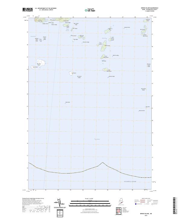 Drisko Island, ME — USGS 7.5-minute topo (2024)
