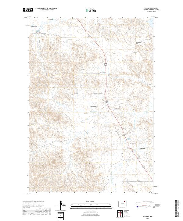 Wildcat, WY — USGS 7.5-minute topo (2021)