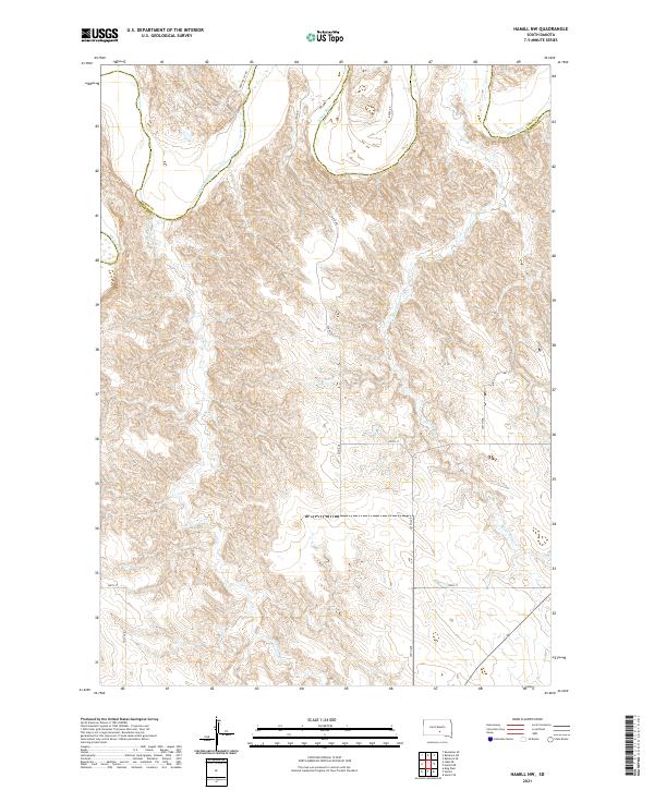 Hamill NW, SD — USGS 7.5-minute topo (2021)