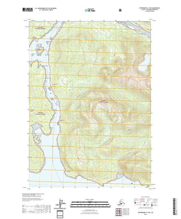Petersburg C-3 SW, AK — USGS 7.5-minute topo (2021)