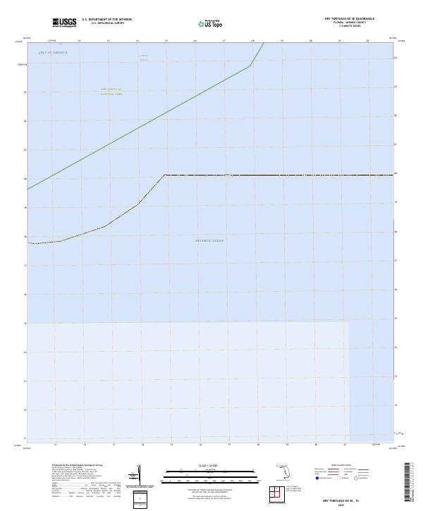 Dry Tortugas OE SE, FL — USGS 7.5-minute topo (2025)
