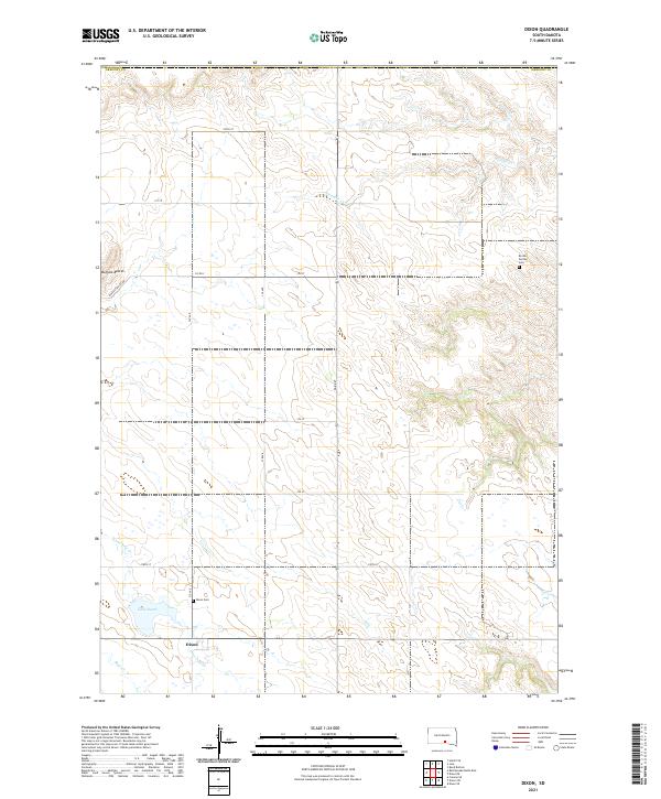 Dixon, SD — USGS 7.5-minute topo (2021)