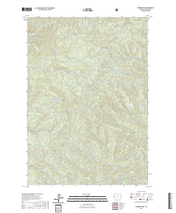 Cummins Peak, OR — USGS 7.5-minute topo (2024)