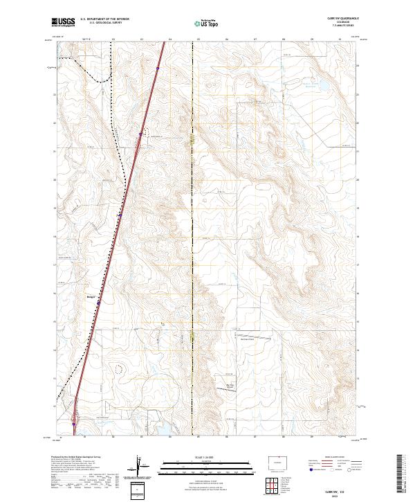 Carr SW, CO — USGS 7.5-minute topo (2022)