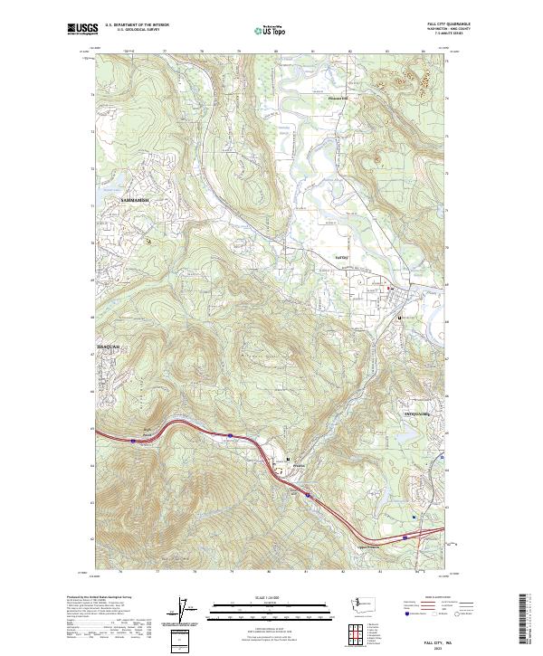 Fall City, WA — USGS 7.5-minute topo (2023)
