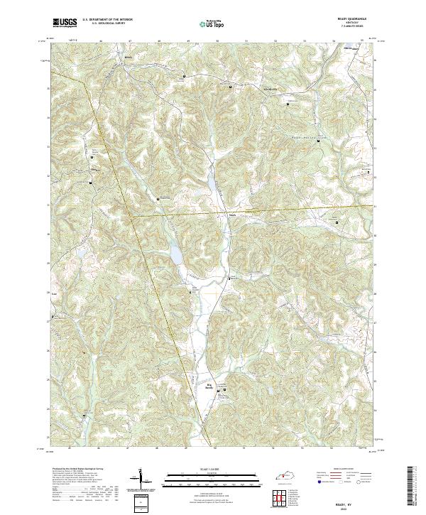 Ready, KY — USGS 7.5-minute topo (2022)