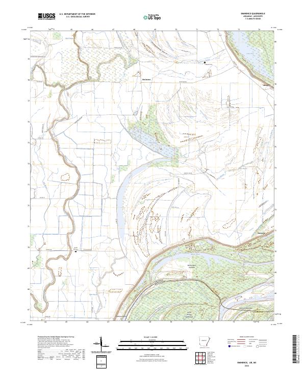 Eminence, AR-MS — USGS 7.5-minute topo (2024)