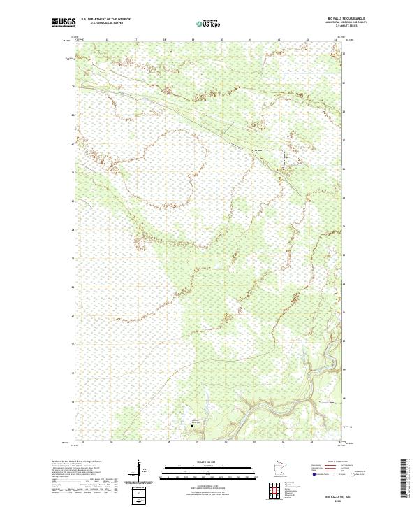 Big Falls SE, MN — USGS 7.5-minute topo (2022)