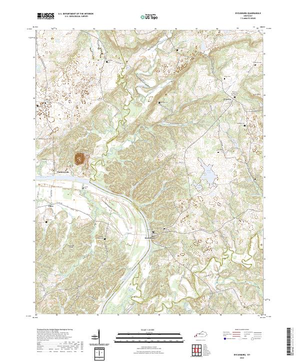 Dycusburg, KY — USGS 7.5-minute topo (2022)