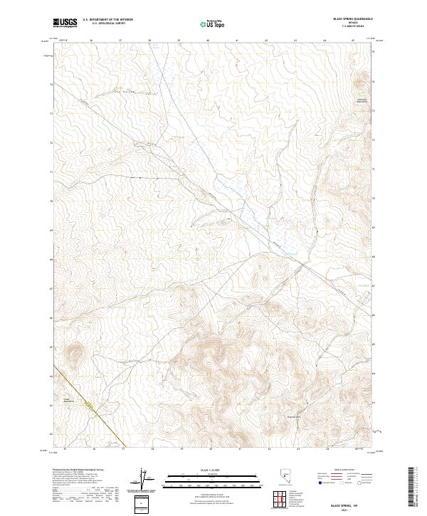 Black Spring, NV — USGS 7.5-minute topo (2021)