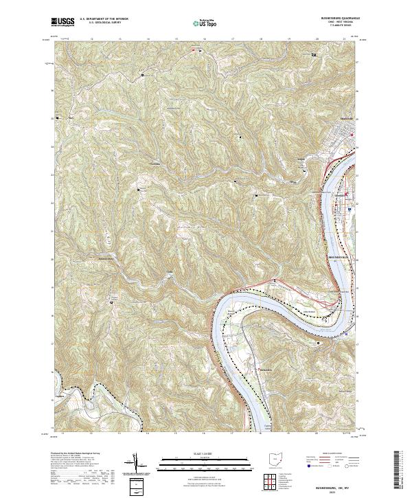 Businessburg, OH-WV — USGS 7.5-minute topo (2023)