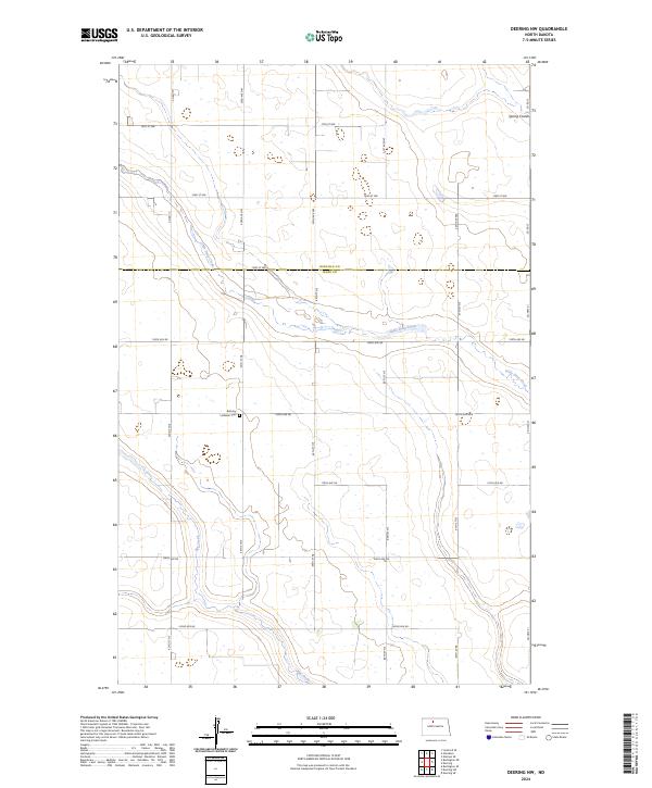 Deering NW, ND — USGS 7.5-minute topo (2024)