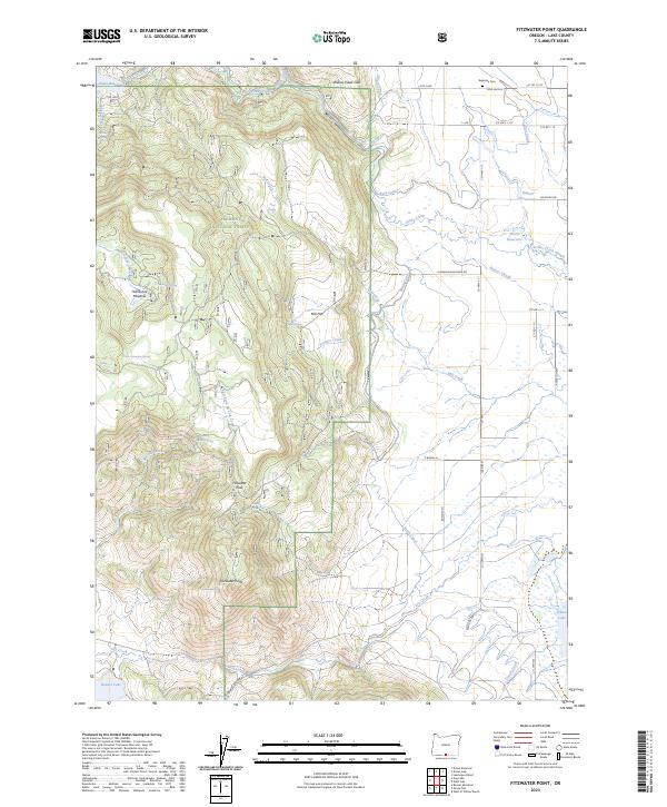 Fitzwater Point, OR — USGS 7.5-minute topo (2023)