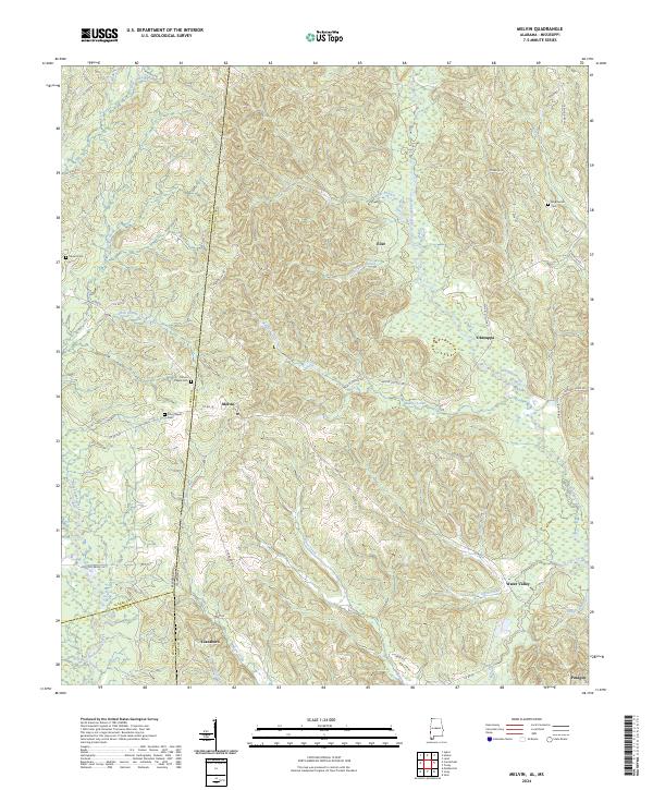 Melvin, AL-MS — USGS 7.5-minute topo (2024)