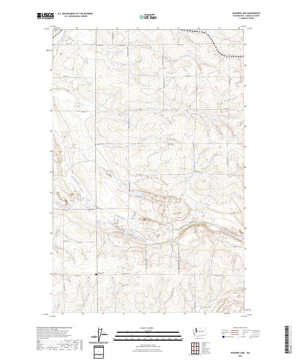 Wagner Lake, WA — USGS 7.5-minute topo (2023)