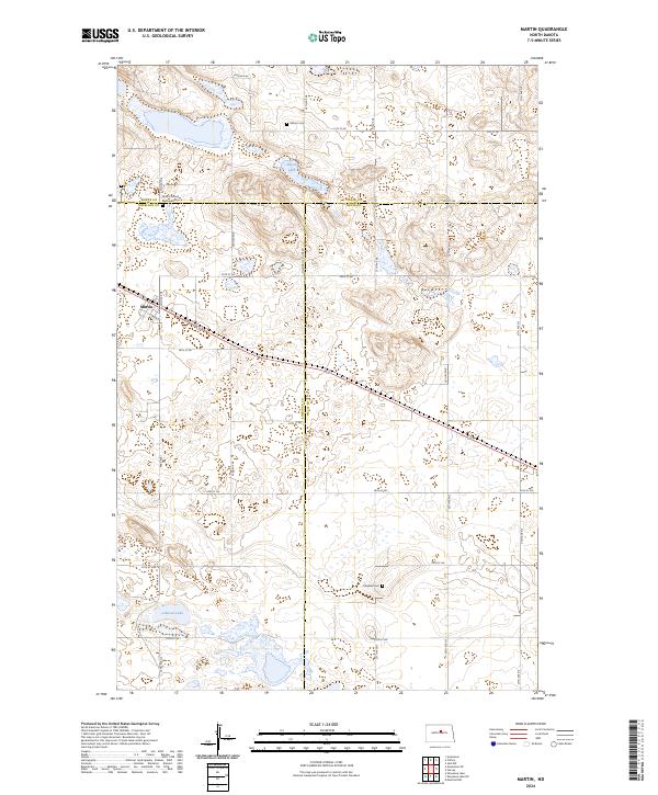 Martin, ND — USGS 7.5-minute topo (2024)