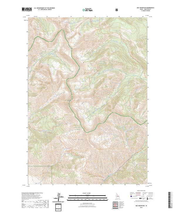 May Mountain, ID — USGS 7.5-minute topo (2023)