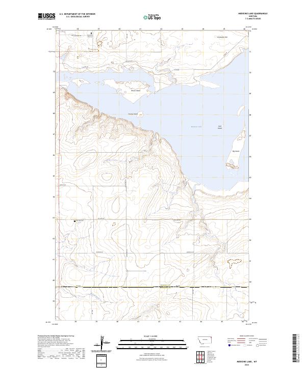 Medicine Lake, MT — USGS 7.5-minute topo (2024)