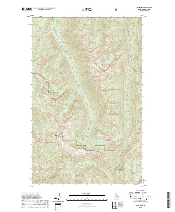 Smith Peak, ID — USGS 7.5-minute topo (2024)