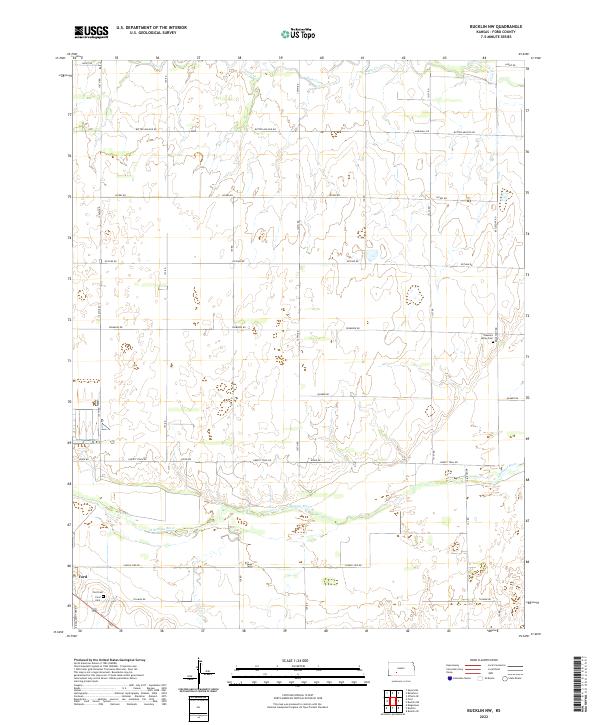 Bucklin NW, KS — USGS 7.5-minute topo (2022)