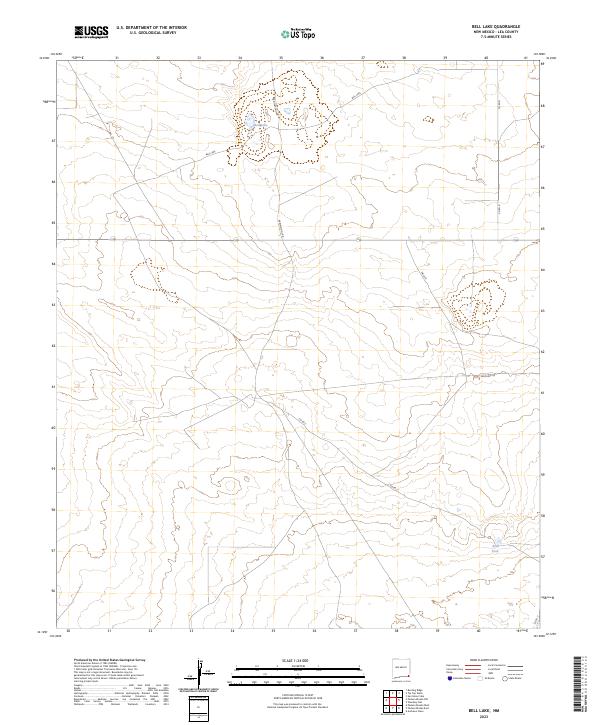Bell Lake, NM — USGS 7.5-minute topo (2023)