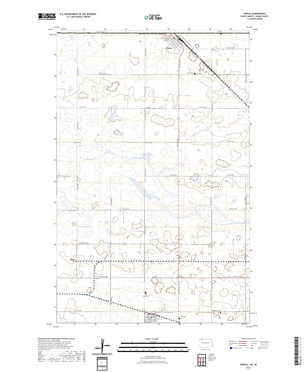 Portal, ND-SK — USGS 7.5-minute topo (2024)